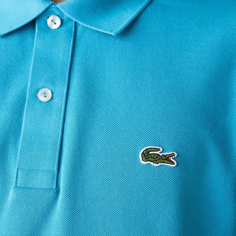 Lacoste Slim Fit Polo in Petit Piqué Mavi | xelycuKF