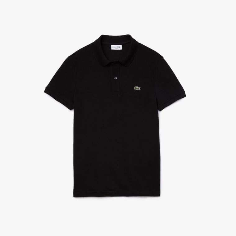 Lacoste Slim Fit Polo in Petit Piqué Siyah | oxVBMG2B