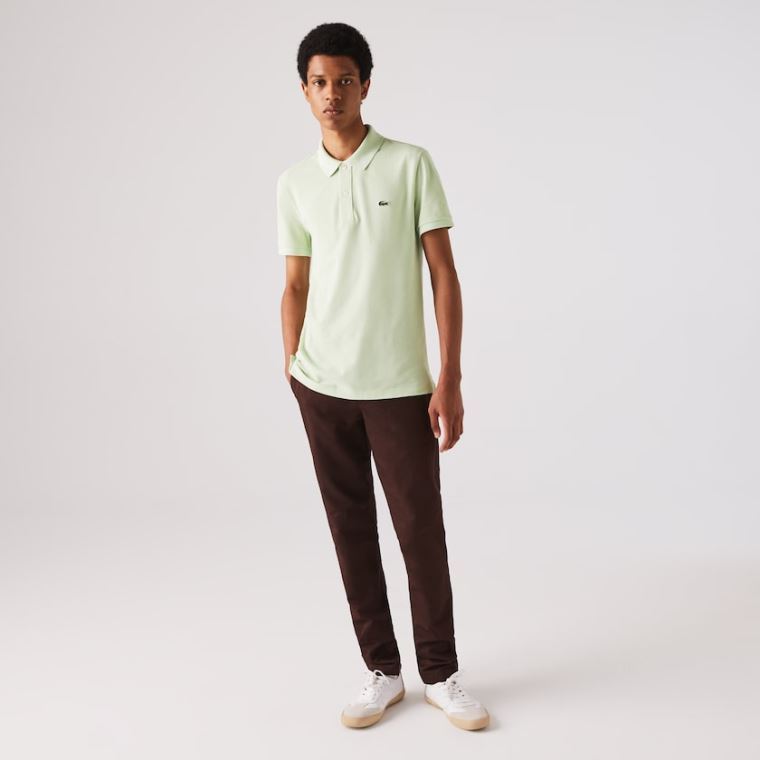 Lacoste Slim Fit Polo in Petit Piqué Yeşil | fEiPMGe4