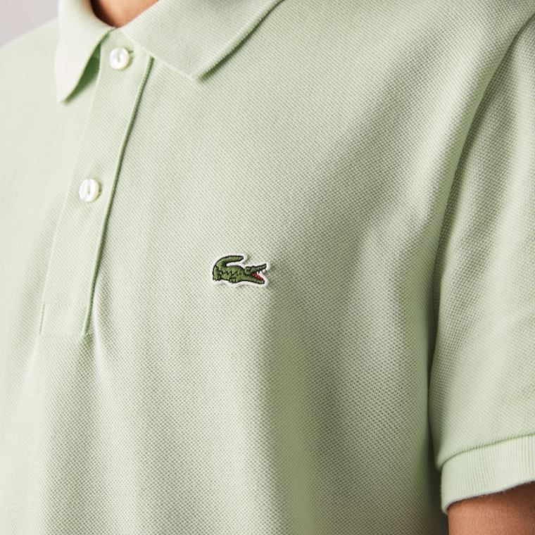 Lacoste Slim Fit Polo in Petit Piqué Yeşil | fEiPMGe4