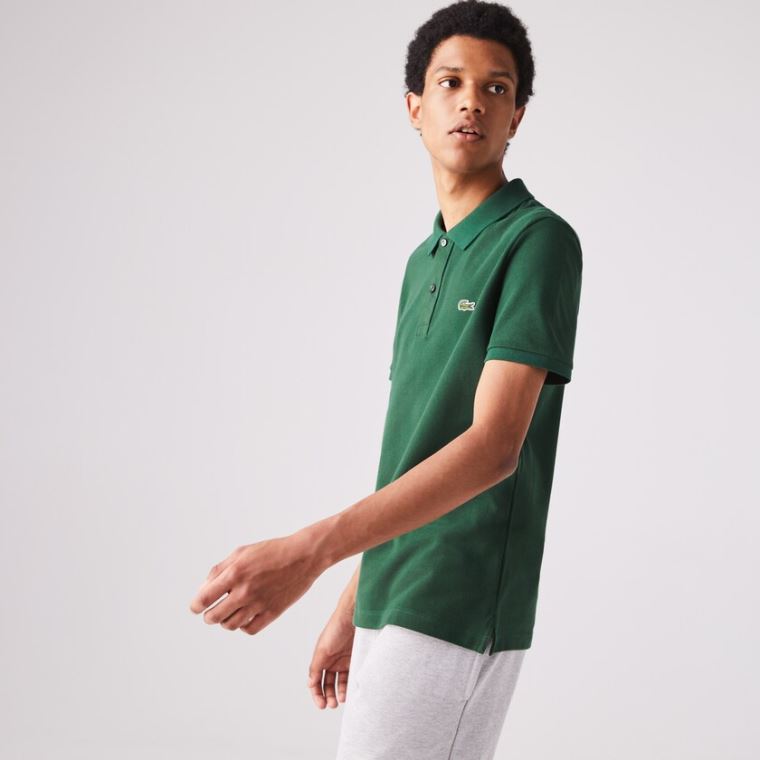 Lacoste Slim Fit Polo in Petit Piqué Yeşil | zoZ8YafL