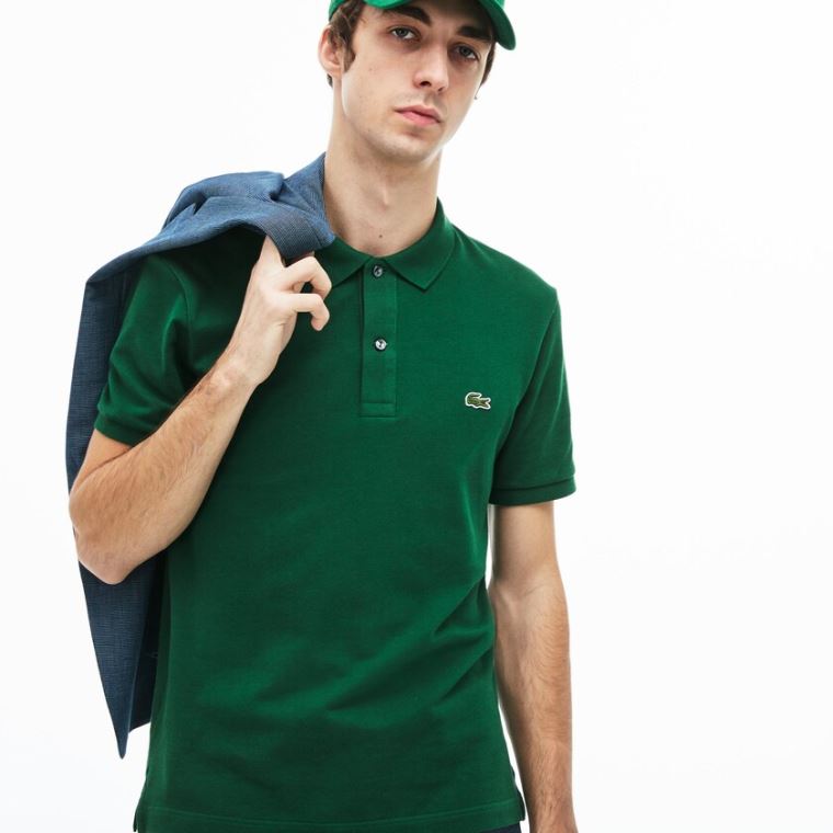 Lacoste Slim Fit Polo in Petit Piqué Yeşil | zoZ8YafL