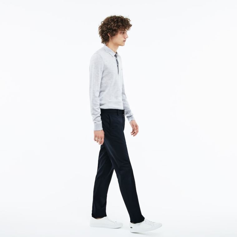 Lacoste Slim Fit Stretch Twill Chino Pants Lacivert Mavi | SIZgk44U