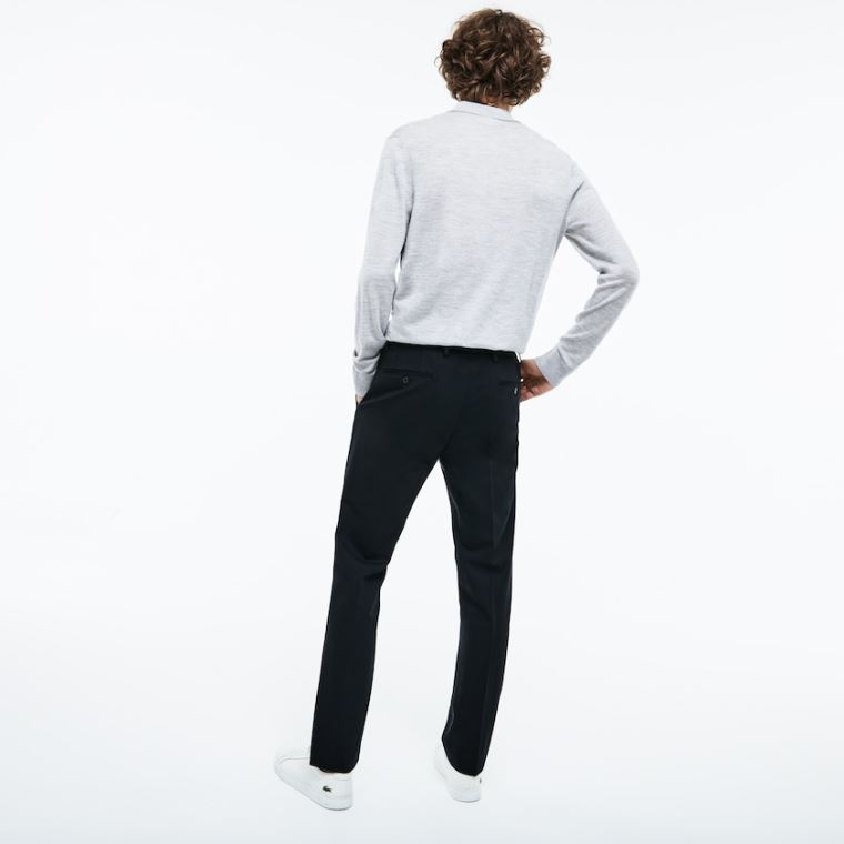 Lacoste Slim Fit Stretch Twill Chino Pants Lacivert Mavi | SIZgk44U