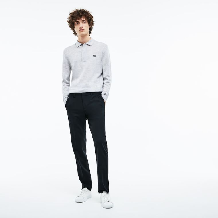 Lacoste Slim Fit Stretch Twill Chino Pants Lacivert Mavi | SIZgk44U