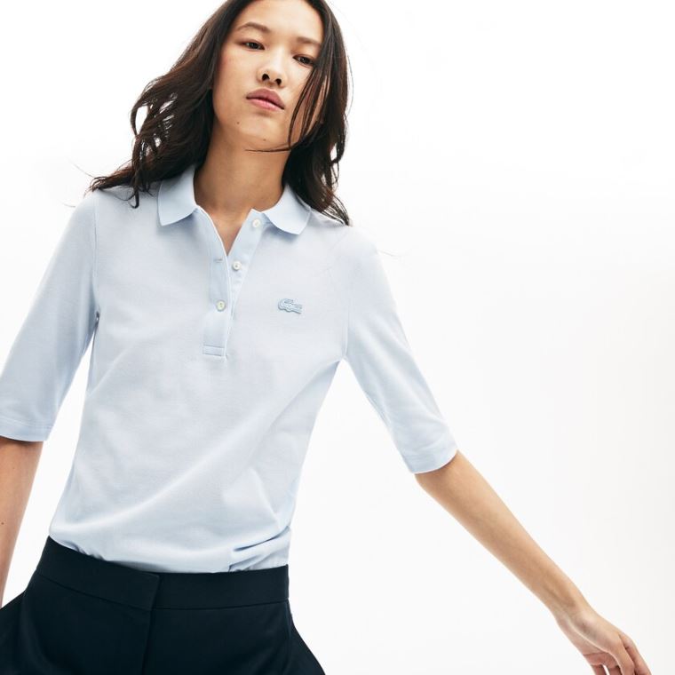 Lacoste Slim Fit Supple Pamuklu Polo Açık Mavi | tnb1ixHR