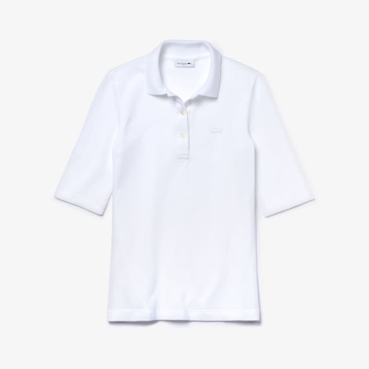 Lacoste Slim Fit Supple Pamuklu Polo Beyaz | fG4WAmWd