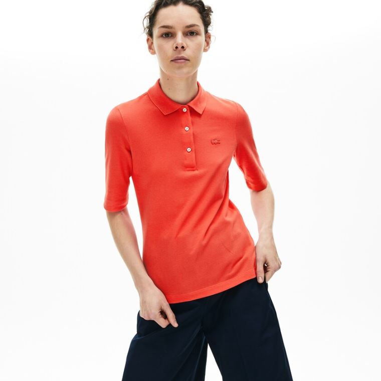 Lacoste Slim Fit Supple Pamuklu Polo Kırmızı | Qn2O4qil