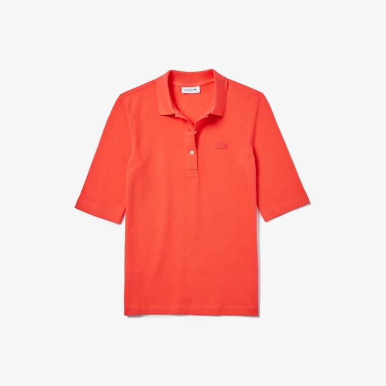 Lacoste Slim Fit Supple Pamuklu Polo Kırmızı | Qn2O4qil