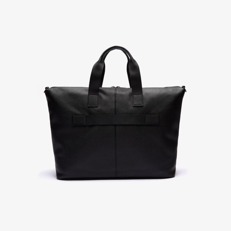 Lacoste Soft Matte Detachable-Askılı Weekend Bag Siyah | yOkErQxv