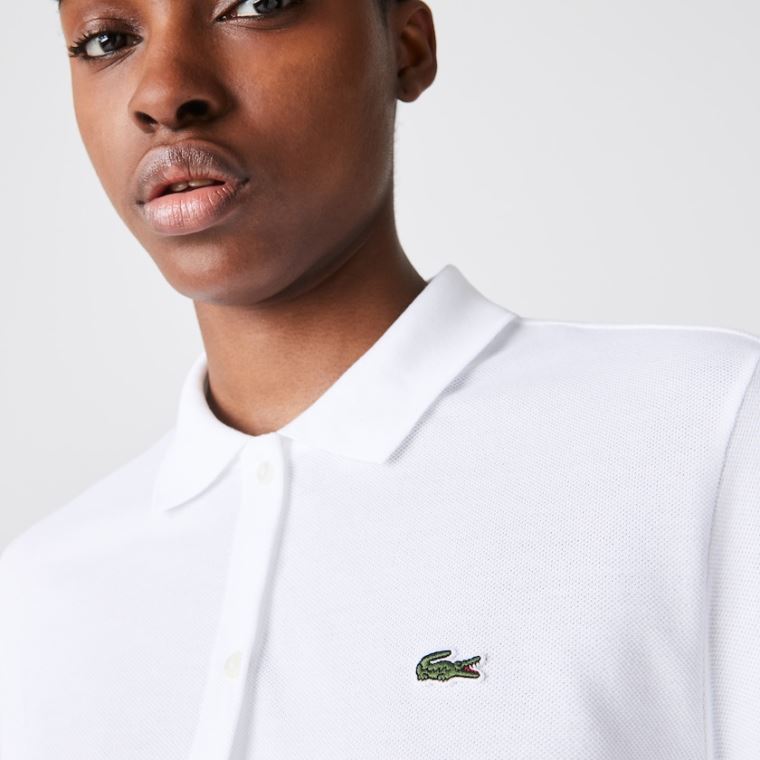 Lacoste Soft Pamuklu Oxford Stilleri Polo Shirt Beyaz | 2vcv6EPP