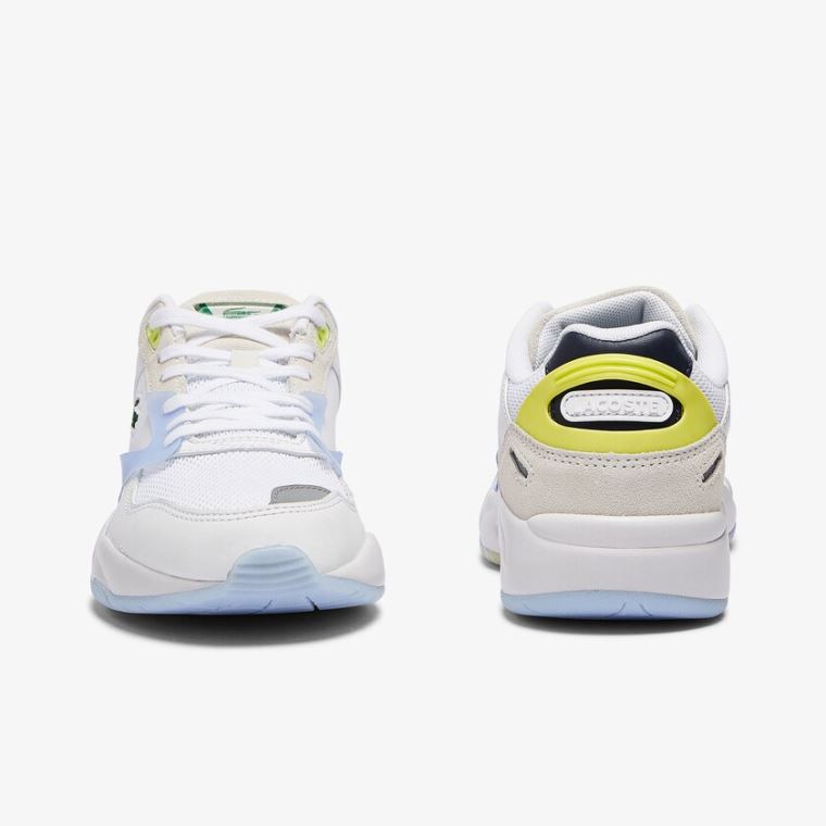 Lacoste Storm 96 LO Tekstil and Deri Sneakers Beyaz Mercan | dEL0t7bX