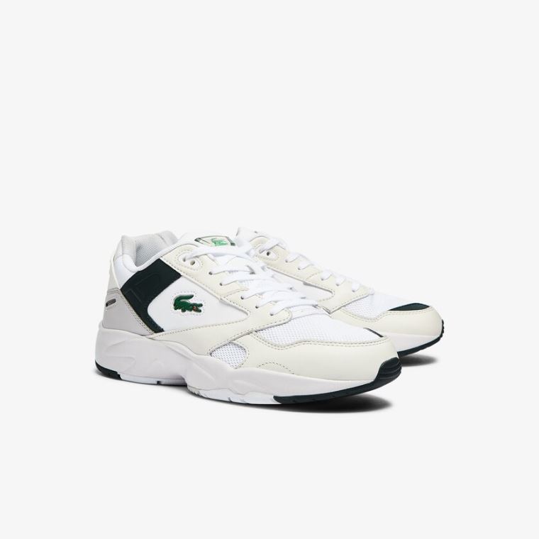 Lacoste Storm 96 Lo Mesh Colour-Pop Sneakers Beyaz | n9s8XMHp