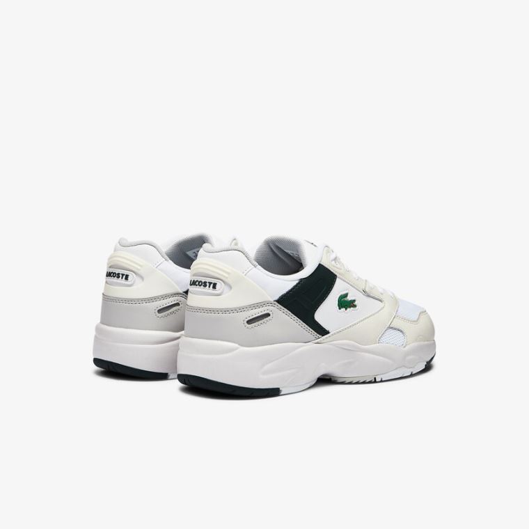 Lacoste Storm 96 Lo Mesh Colour-Pop Sneakers Beyaz | n9s8XMHp