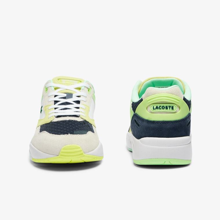 Lacoste Storm 96 Lo Süet and Mesh Sneakers Koyu Mavi Açık Mavi | qVpGLDbJ