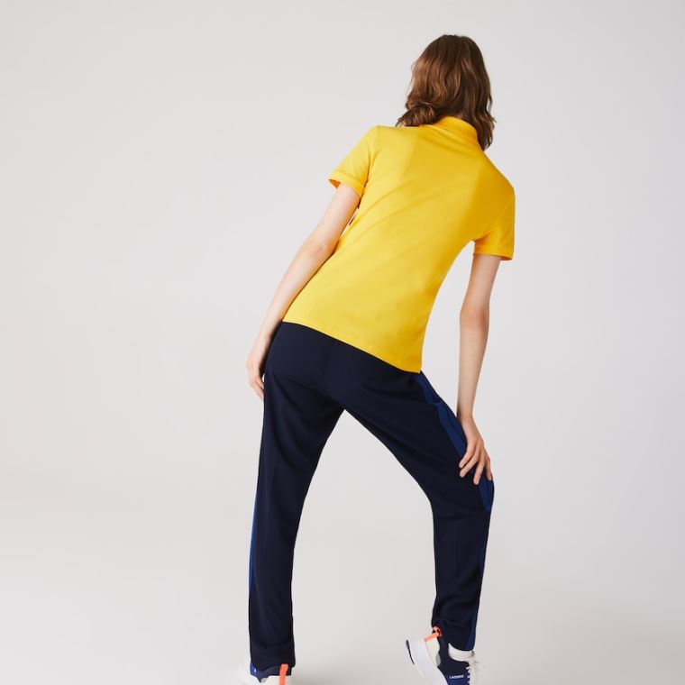 Lacoste Stretch Pamuklu Piqué Polo Shirt Sarı | 0UTz8VXa