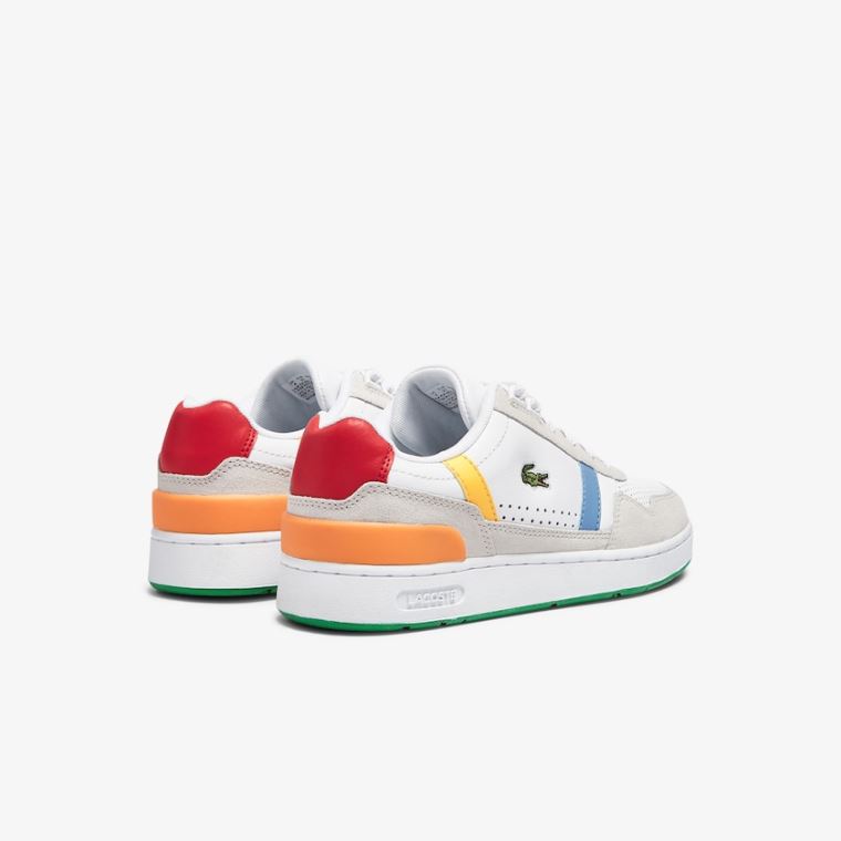 Lacoste T-Clip Deri x Polaroid Sneakers Beyaz Yeşil | ssfVgkO7