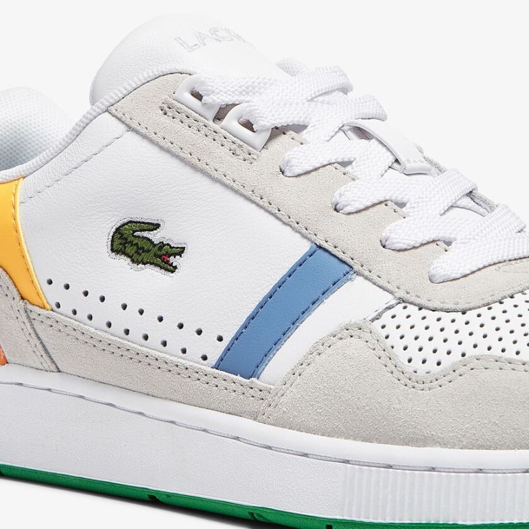 Lacoste T-Clip Deri x Polaroid Sneakers Beyaz Yeşil | ssfVgkO7