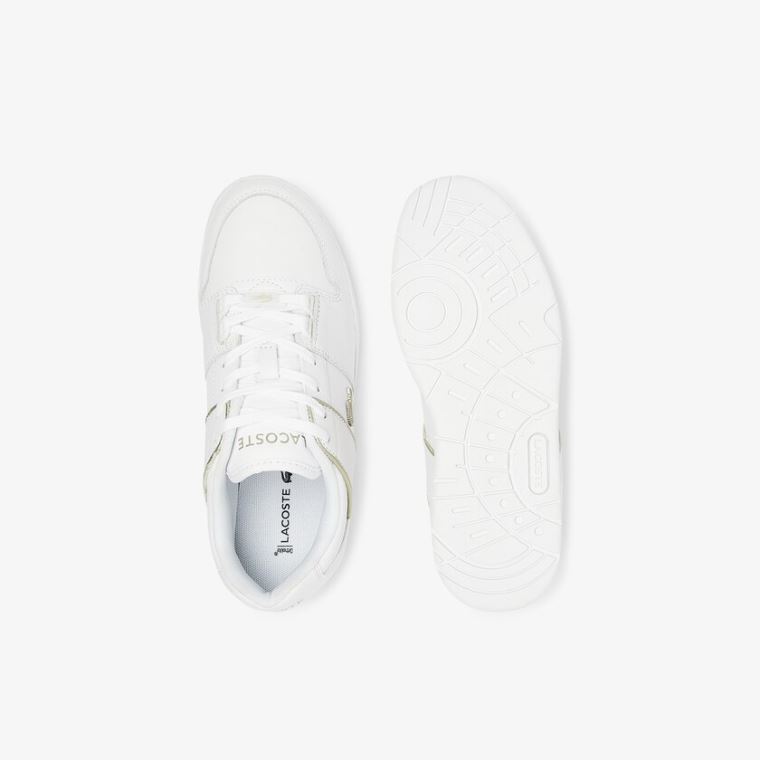 Lacoste Thrill Deri and Sentetik Sneakers Beyaz | L837aqYc