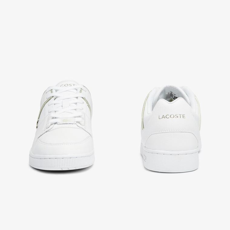 Lacoste Thrill Deri and Sentetik Sneakers Beyaz | L837aqYc