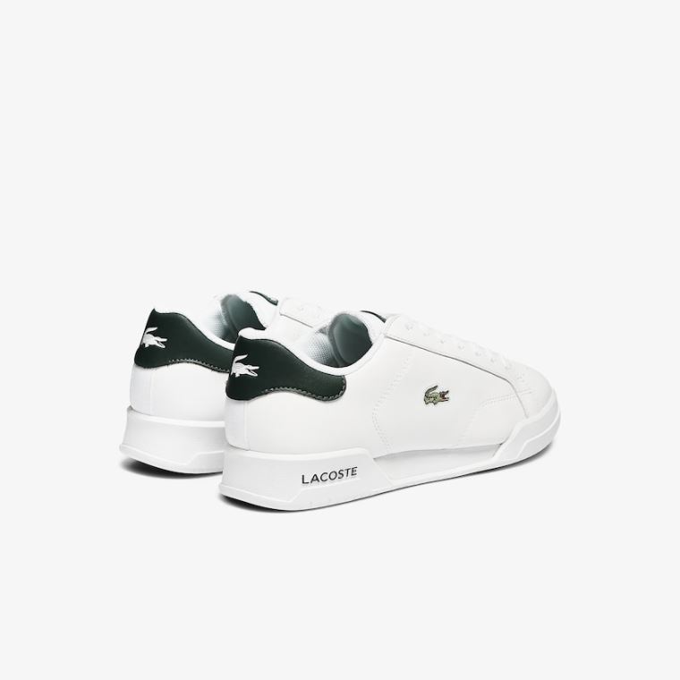 Lacoste Twin Serve Deri Colour-Pop Sneakers Beyaz | dDa0zKaA