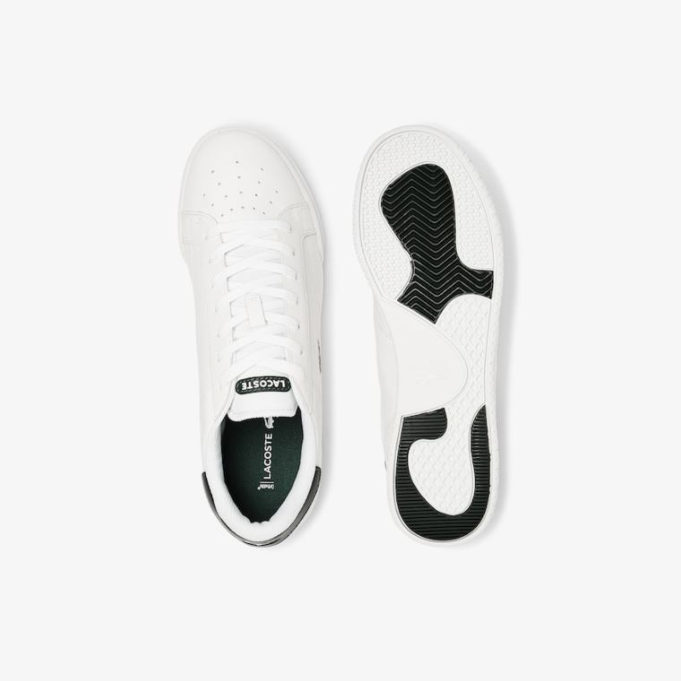 Lacoste Twin Serve Deri Colour-Pop Sneakers Beyaz | dDa0zKaA