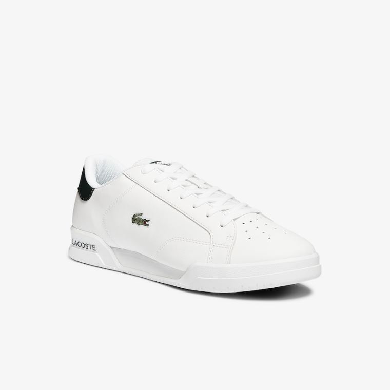 Lacoste Twin Serve Deri Colour-Pop Sneakers Beyaz | dDa0zKaA