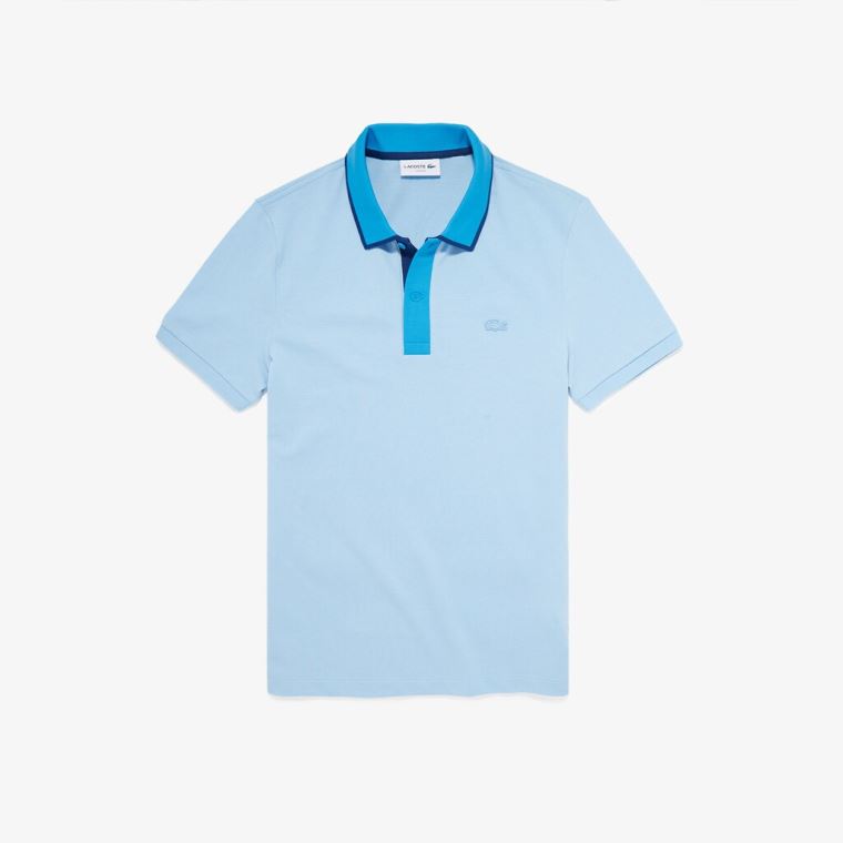 Lacoste Two-Tone Collared Polo Turkuaz Sarı Mor Pembe | Wl3EU0k8