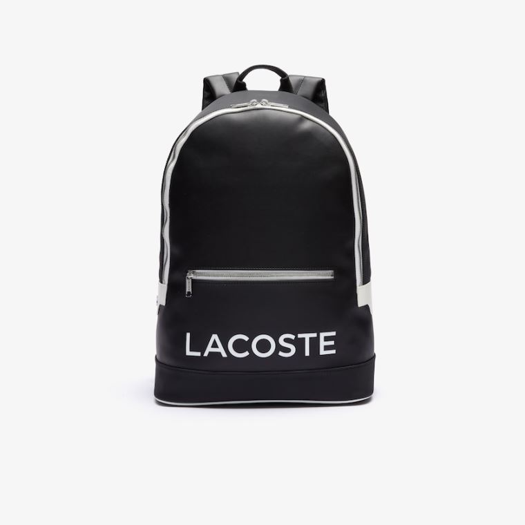 Lacoste Ultimum Coated Kanvas Backpack Siyah | AuuY3D8d