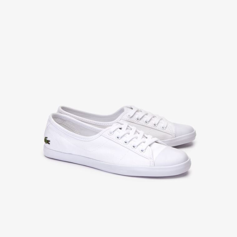 Lacoste Ziane Kanvas Sneakers Beyaz | y0A39uDX