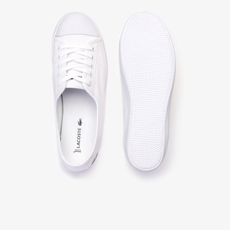 Lacoste Ziane Kanvas Sneakers Beyaz | y0A39uDX