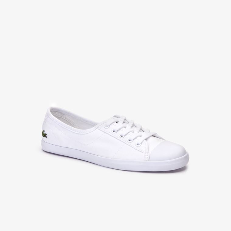 Lacoste Ziane Kanvas Sneakers Beyaz | y0A39uDX