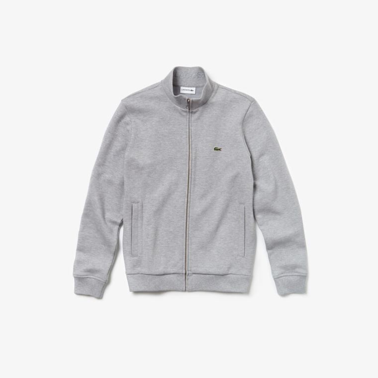 Lacoste Zip Fleece Sweatshirt Gri | FaVTUF8G