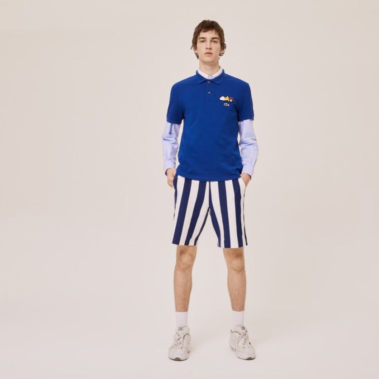 Lacoste x FriendsWithYou Design Klasik Fit Polo Shirt Mavi | 4mlW0lUC