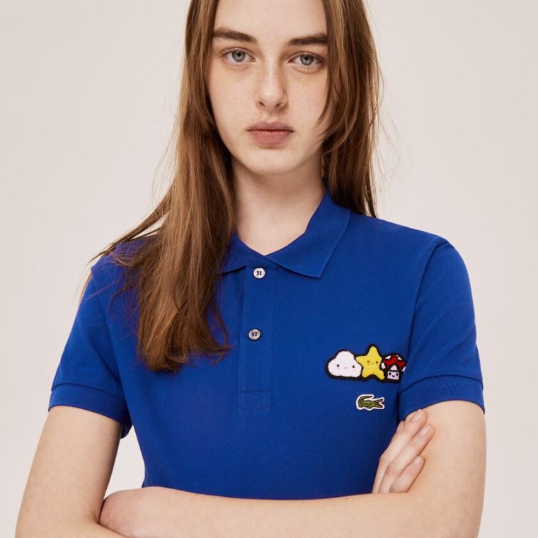 Lacoste x FriendsWithYou Design Klasik Fit Polo Shirt Mavi | 4mlW0lUC