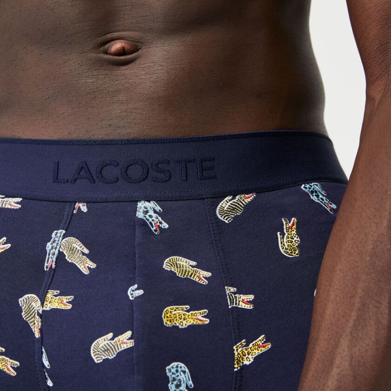 Lacoste x National Geographic Trunk Lacivert Mavi Beyaz | 6PAstWVg